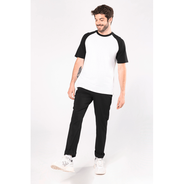 Kariban | Two-tone BASEBALL men's t-shirt